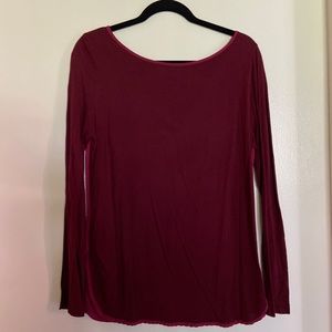 Gap burgundy long-sleeved shirt: